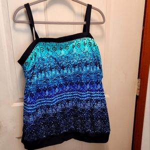 Merona tankini multicolored size 24